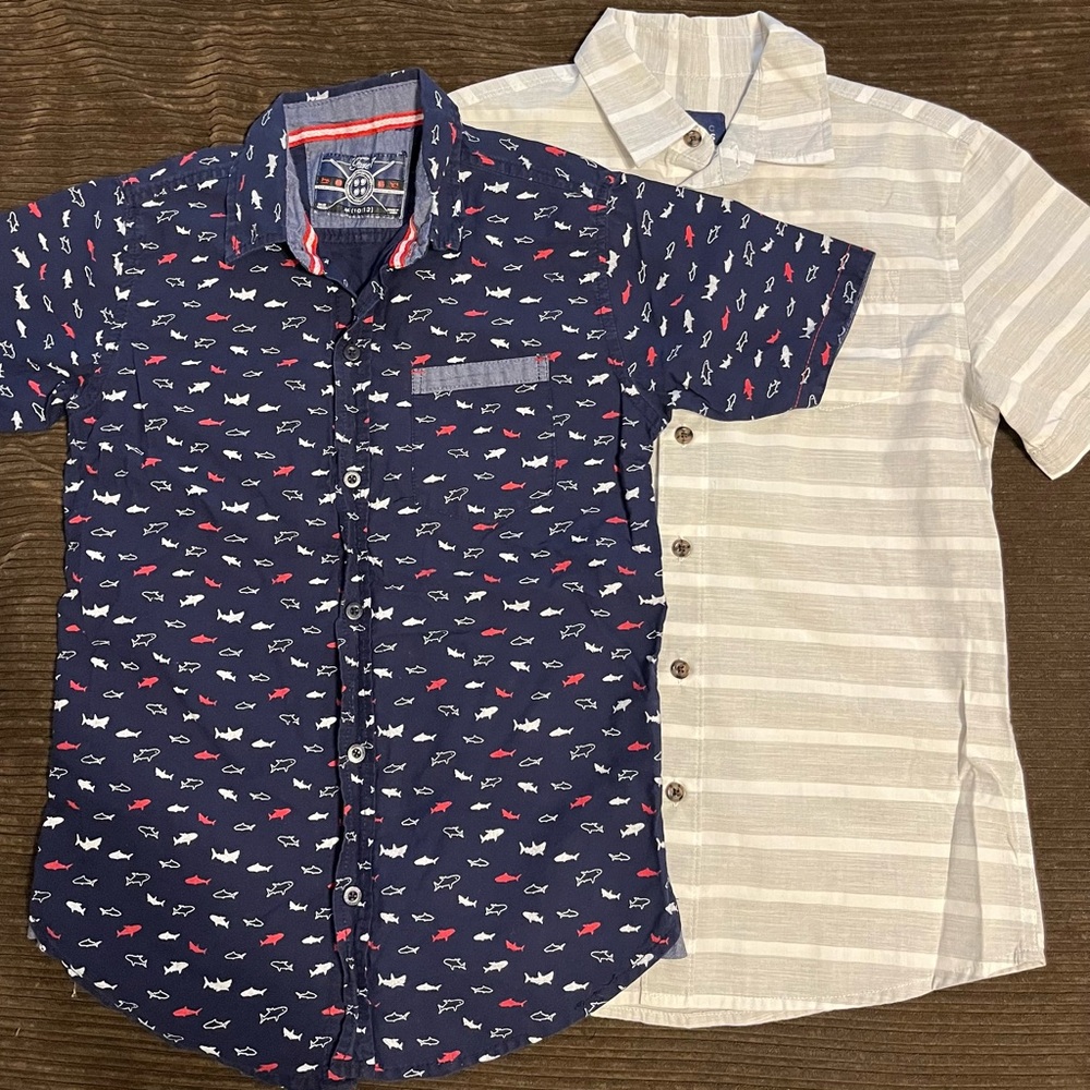 Boy’s Size 10/12 Short Sleeve Button Up Shirts